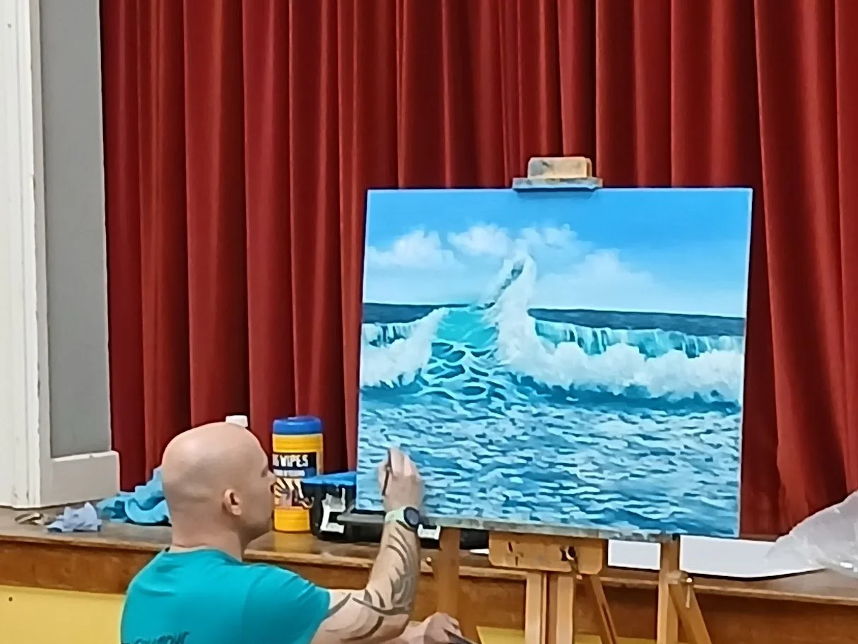 Ben Goymour demonstration in acrylics