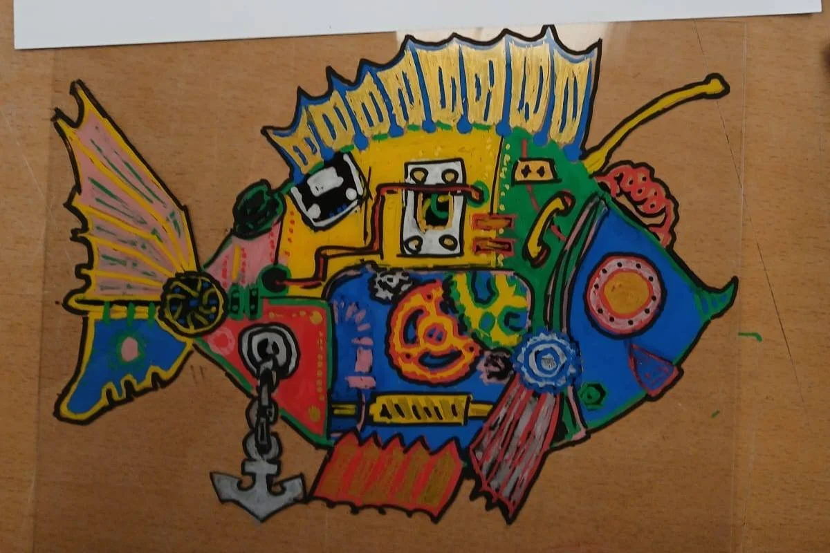 Dee Trajdos glass painting workshop