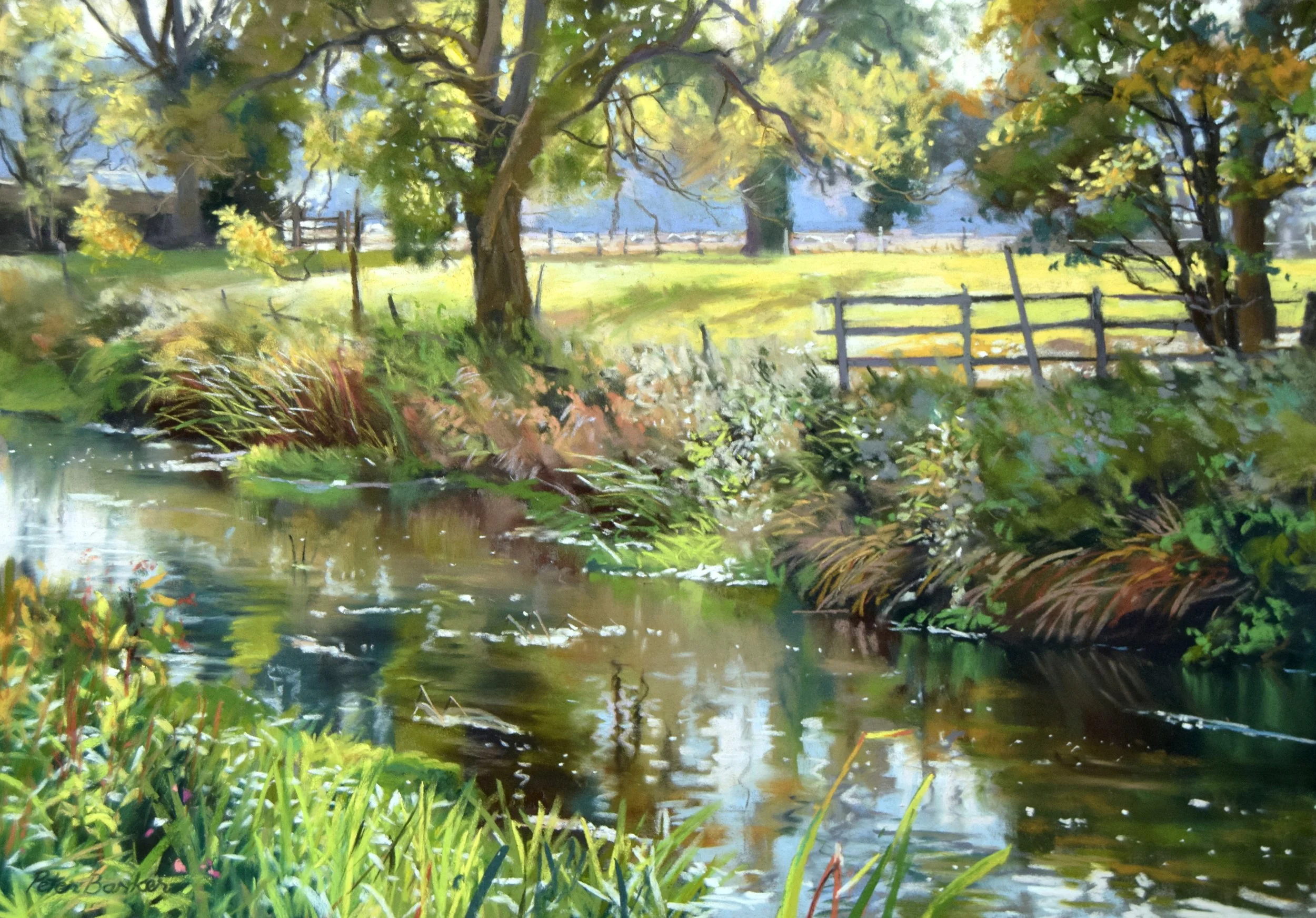 Peter Barker demonstration in pastels 