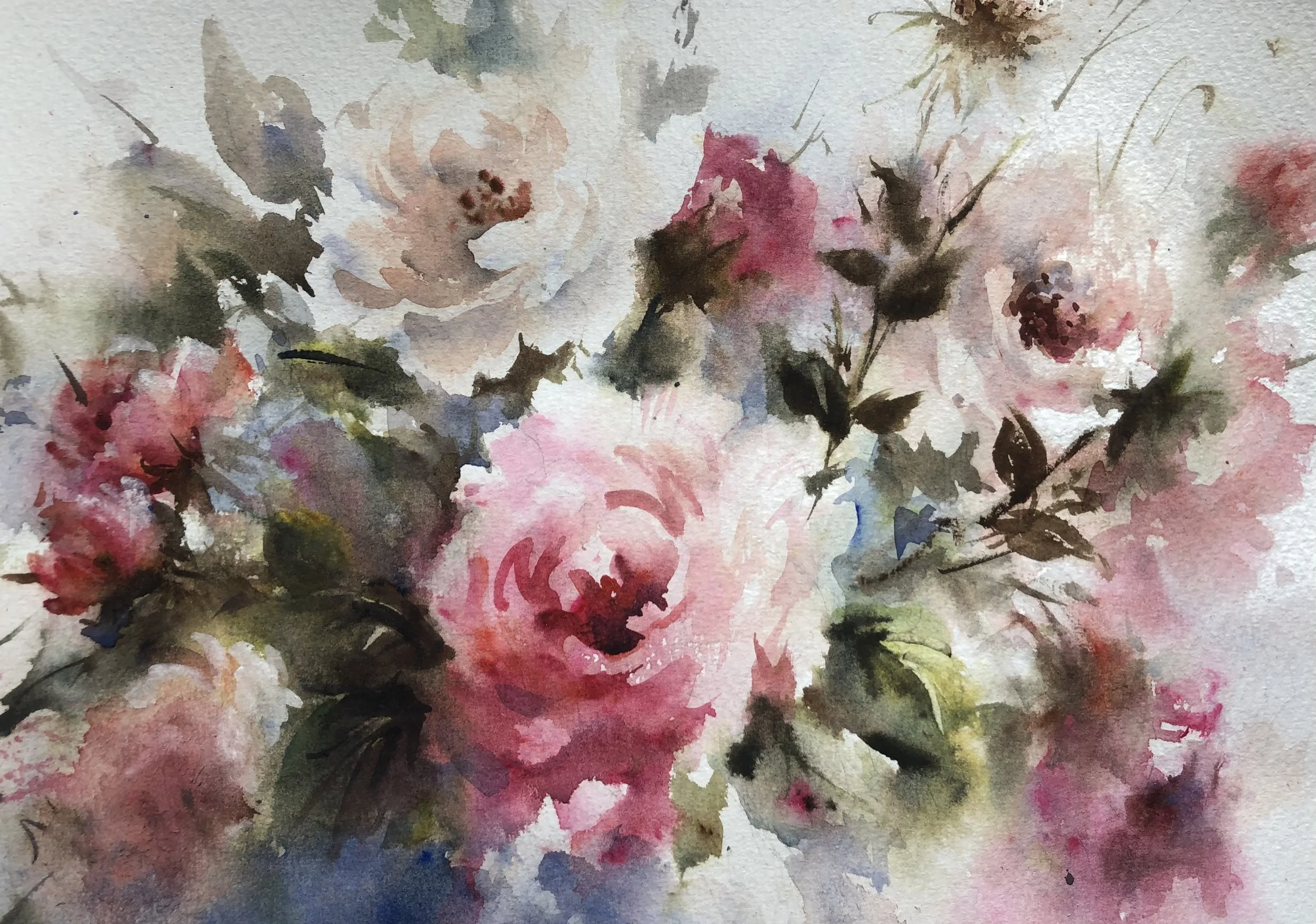 Nicky Hunter watercolour demonstration