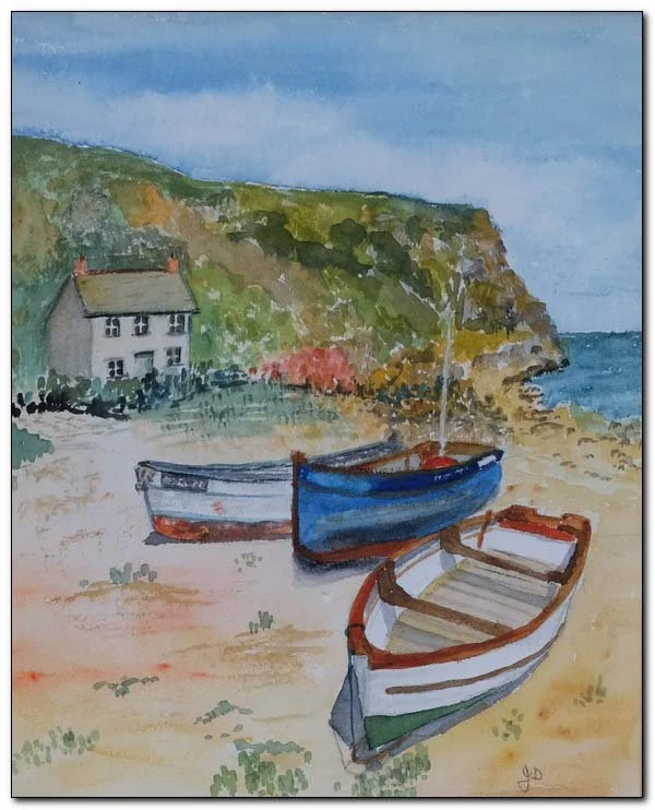 Boats waiting on the beach