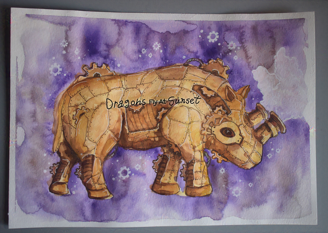 Steampunk rhino
