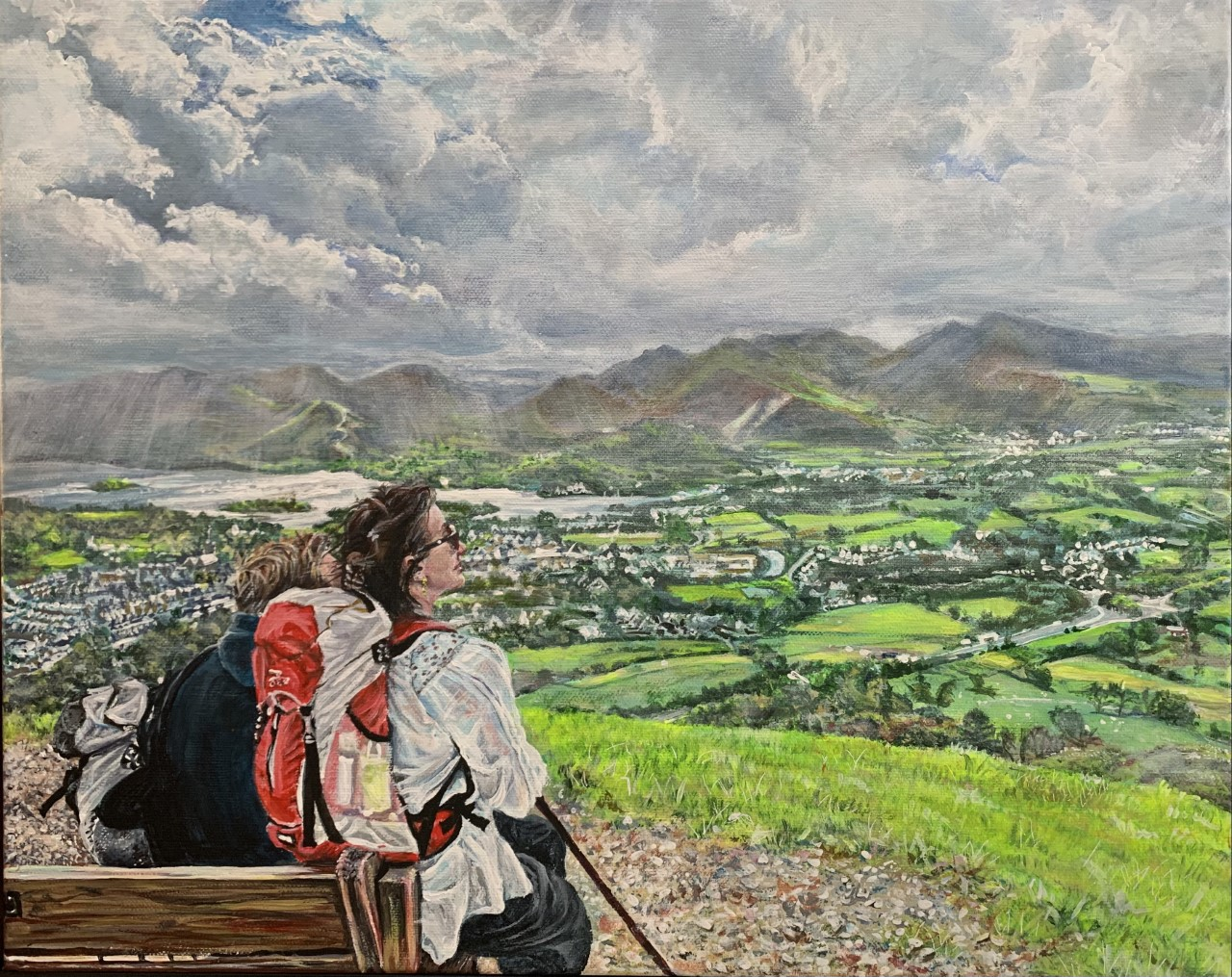 Looking down on Keswick