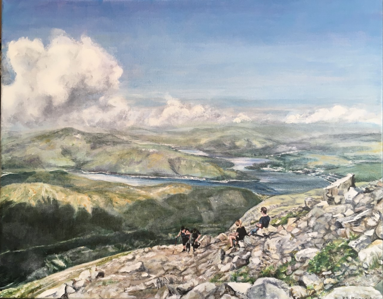 Looking down from Ben Nevis