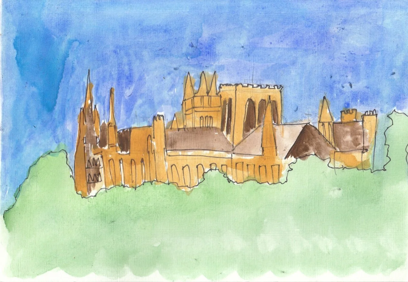 Peterborough Cathedral from the east