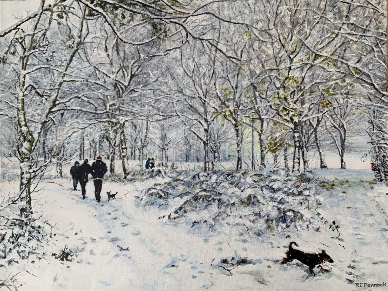 First snow in Bretton park