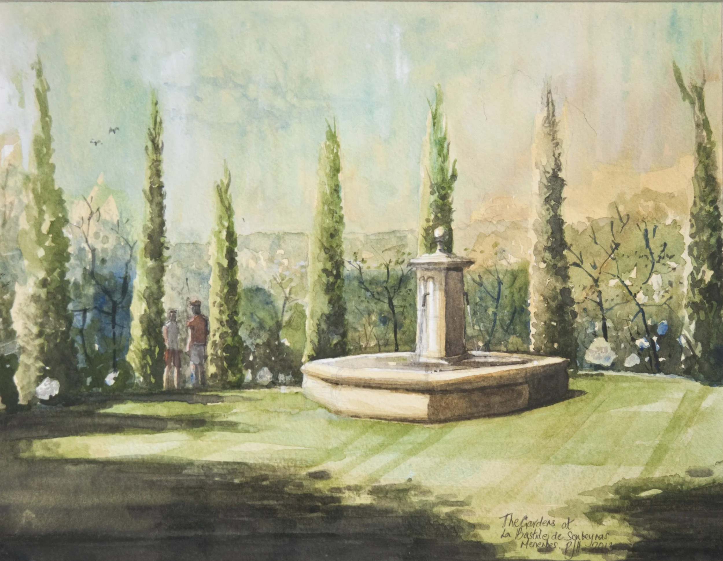 Garden at la bastide de sondeyras menerbes