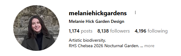 Melanie Hick Garden Design RHS Chelsea 2026 Nocturnal Garden
