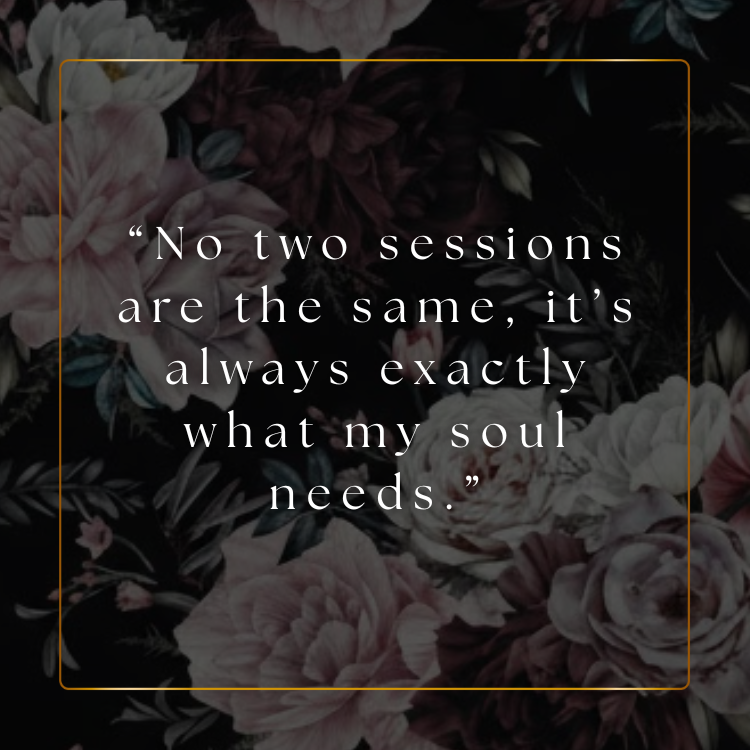 A quote about the uniqueness of each soul on a dark floral background.
