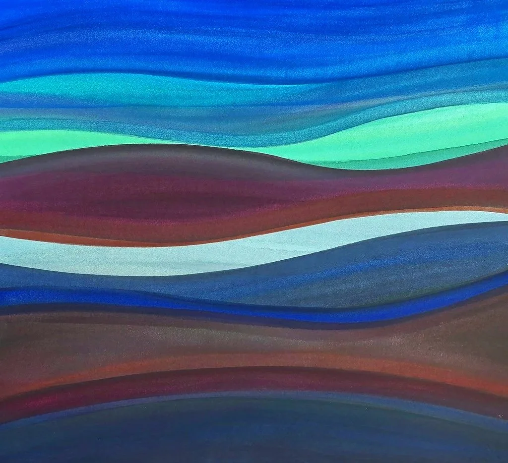DREAM TIDES (2026)
Watercolour on Arches (hot pressed) paper
Dimensions: w: 71cm h: 71cm
£650
