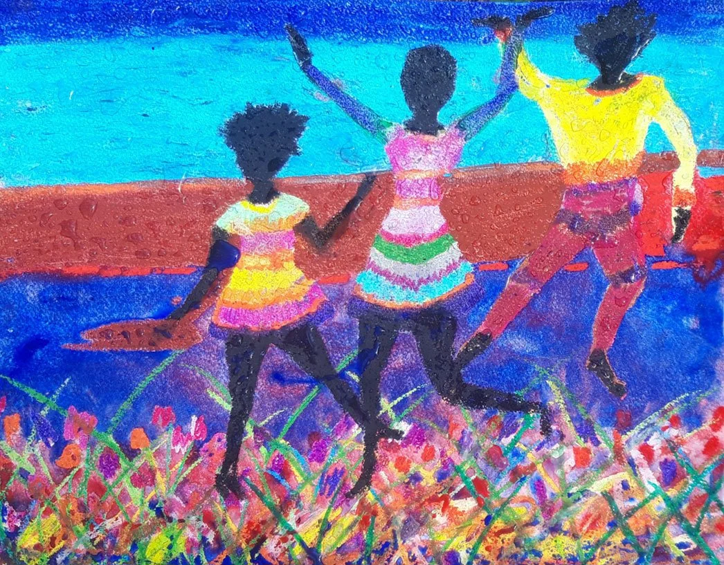 IS THIS WHAT LOVE IS? (2019) 
Oil pastel on paper 
Dimensions: w: 65cm h: 56cm 
(Unavailable)