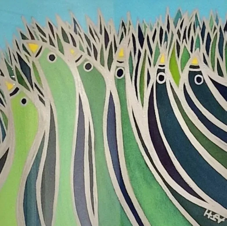 SIX TIMES BITTERN
Watercolour on arches
w: 71cm  h: 61cm
(Sold)