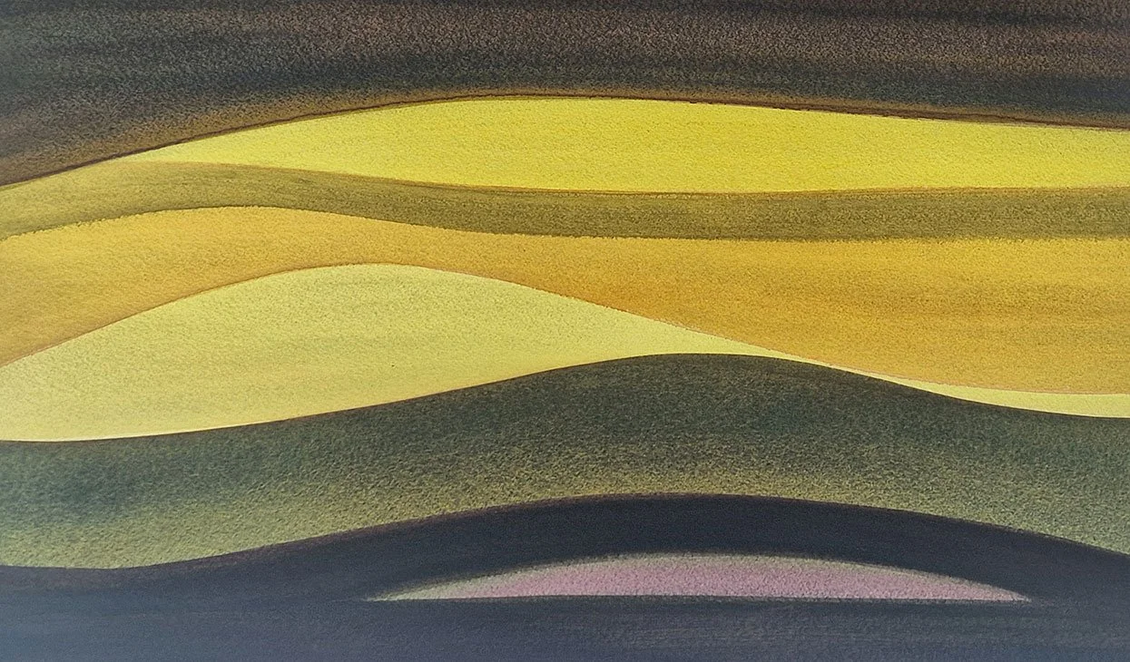 UNDULATE
Watercolour on Arches paper 
Dimensions: w: 85cm h: 61cm
£700