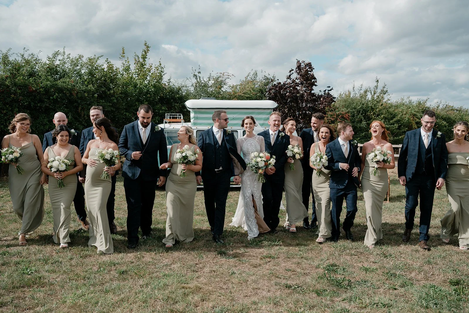 A walk to remember. 🌸☀️

There is nothing more rewarding than seeing our flowers in action! Megan&rsquo;s bridal party looked absolutely radiant with their classic white summer bouquets&mdash;and for the bride, we added a special touch of late summe