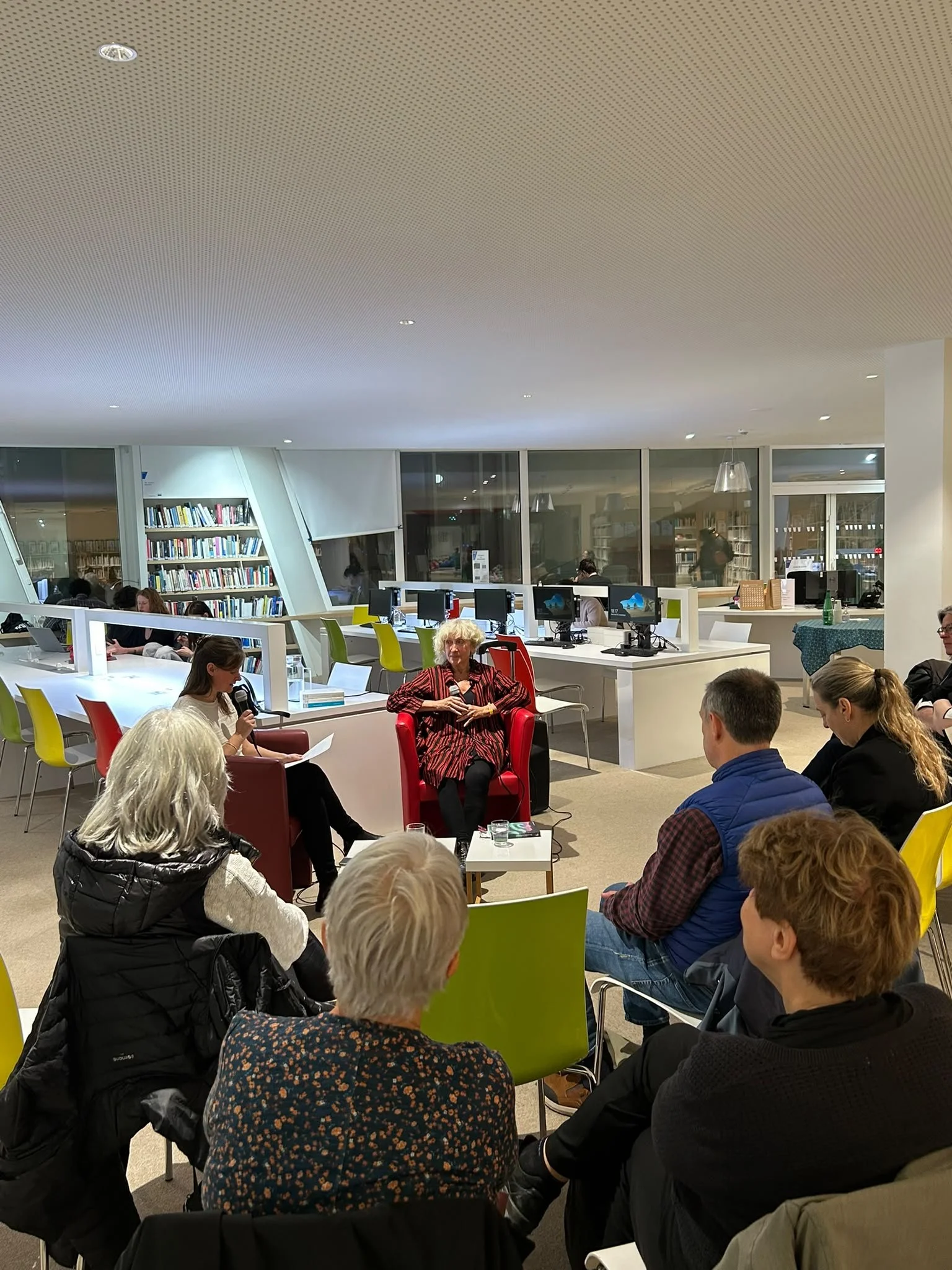 Monique Proulx à la bibliothèque Gaston-Miron Sorbonne Nouvelle