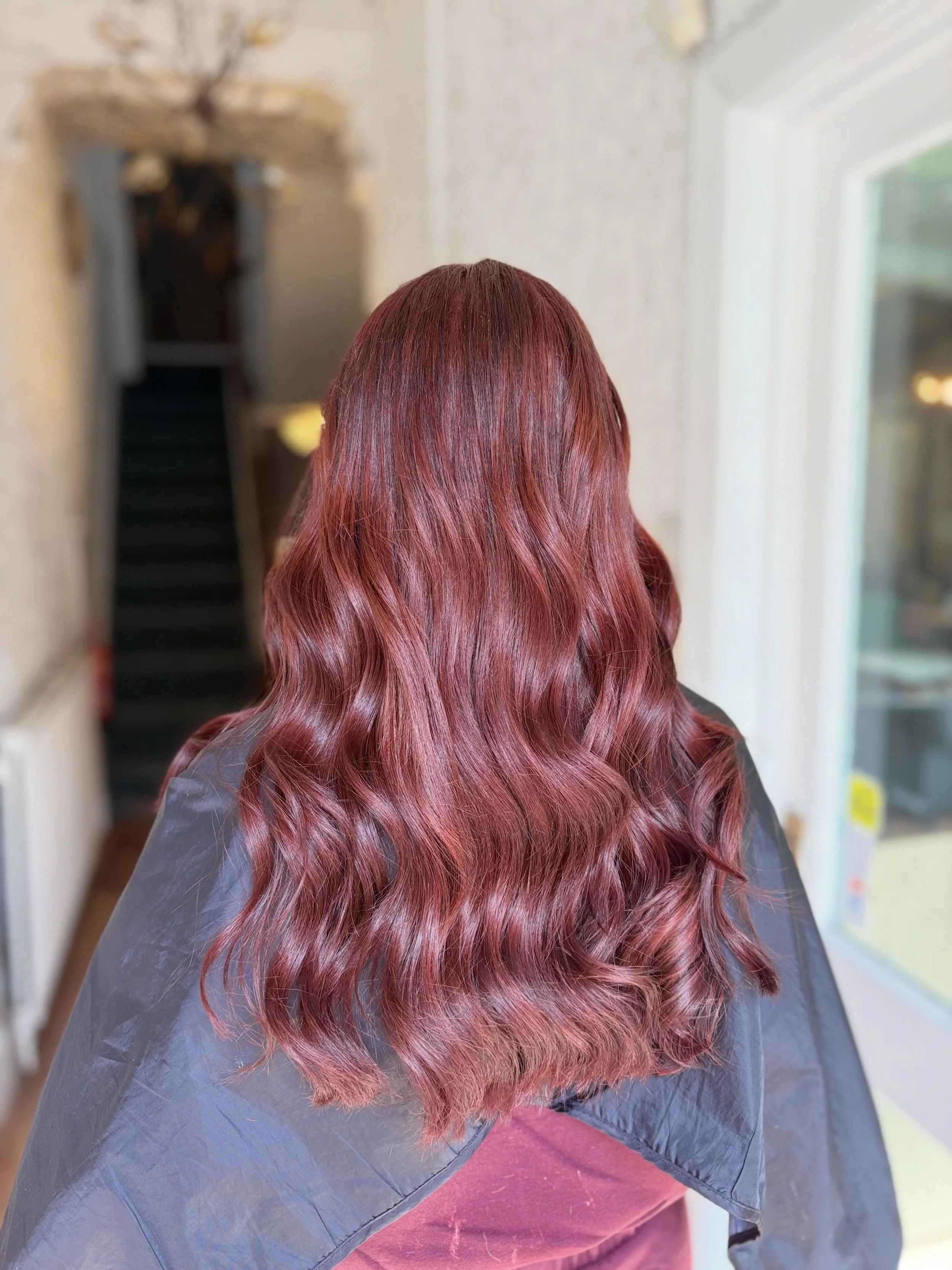 Fresh cherry red🍒🥰

Swipe to see the process of removing black permanent dye over the course of 2 sessions, changing for a beautiful cherry red! We did this so easily as our client has always had professional dye, never box dye🫶🏻

Hair by our sty