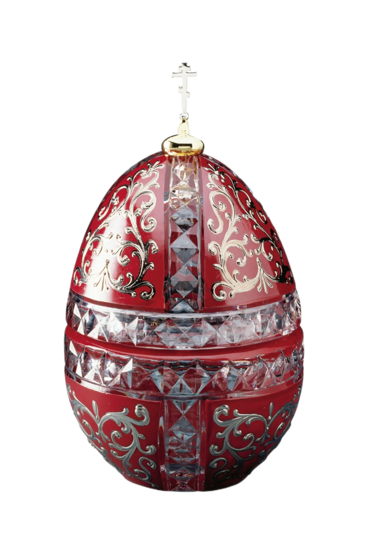 The St Vladimir Egg by Theo Fabergé, shown from the front.