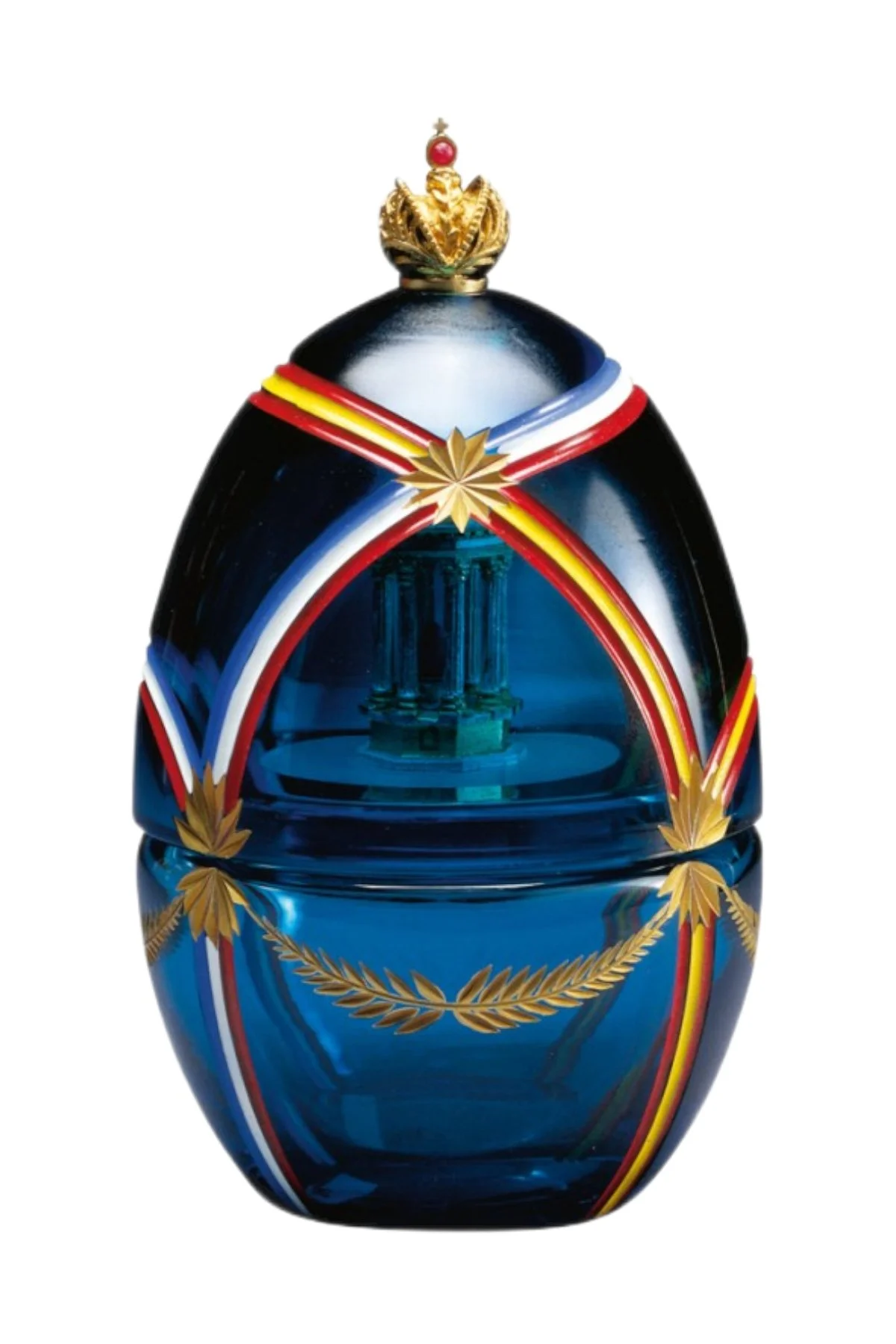 Friendship Egg, an original Theo Fabergé Egg creation in gold and enamel.