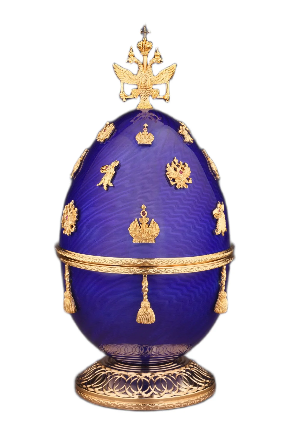 Romanov Quadricentenary egg creation by Theo Fabergé commemorating 400 years of the Romanov dynasty.