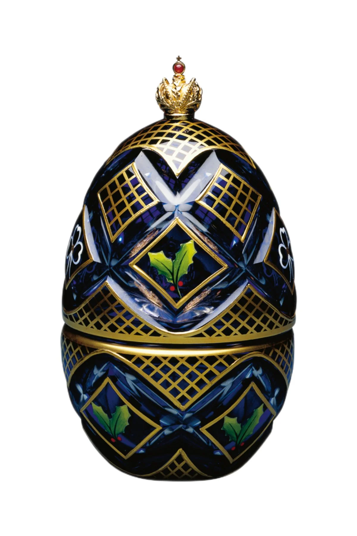 The Winter Egg by Theo Fabergé, shown from the front.