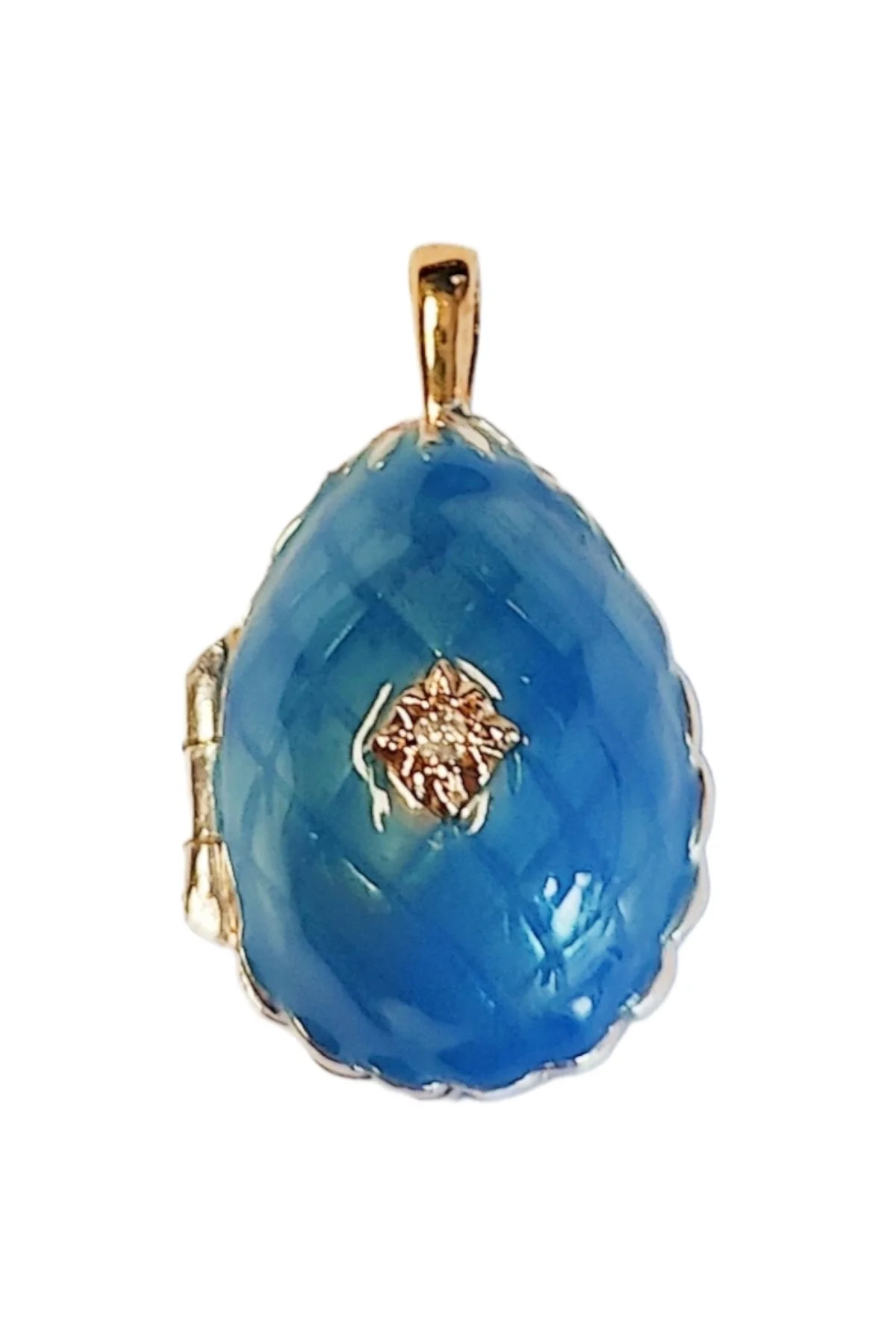 Passion Pendant TFPS957, a sterling-silver Theo Fabergé Passion Pendant with enamel.