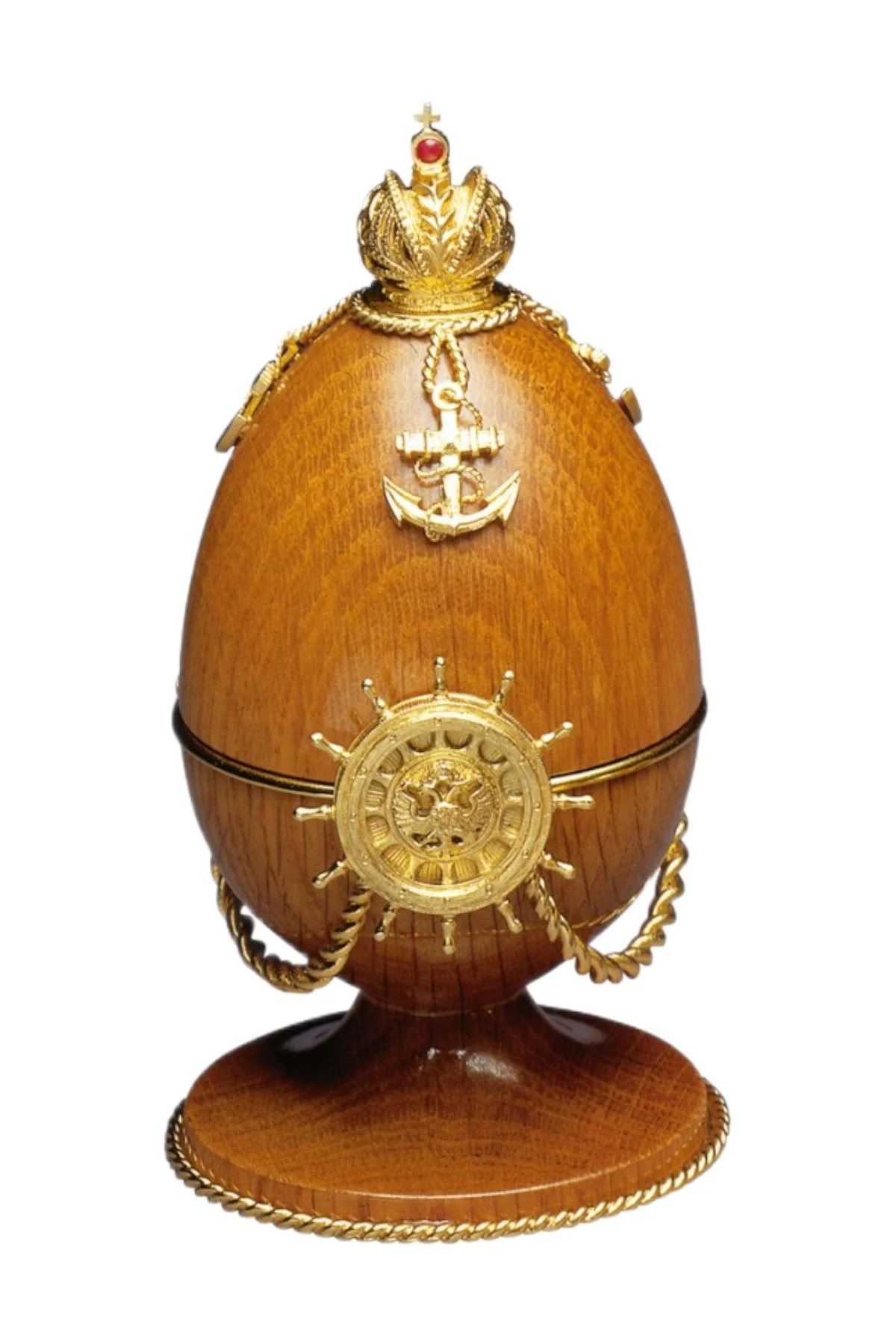 The Shtandard Egg by Theo Fabergé, shown from the front.
