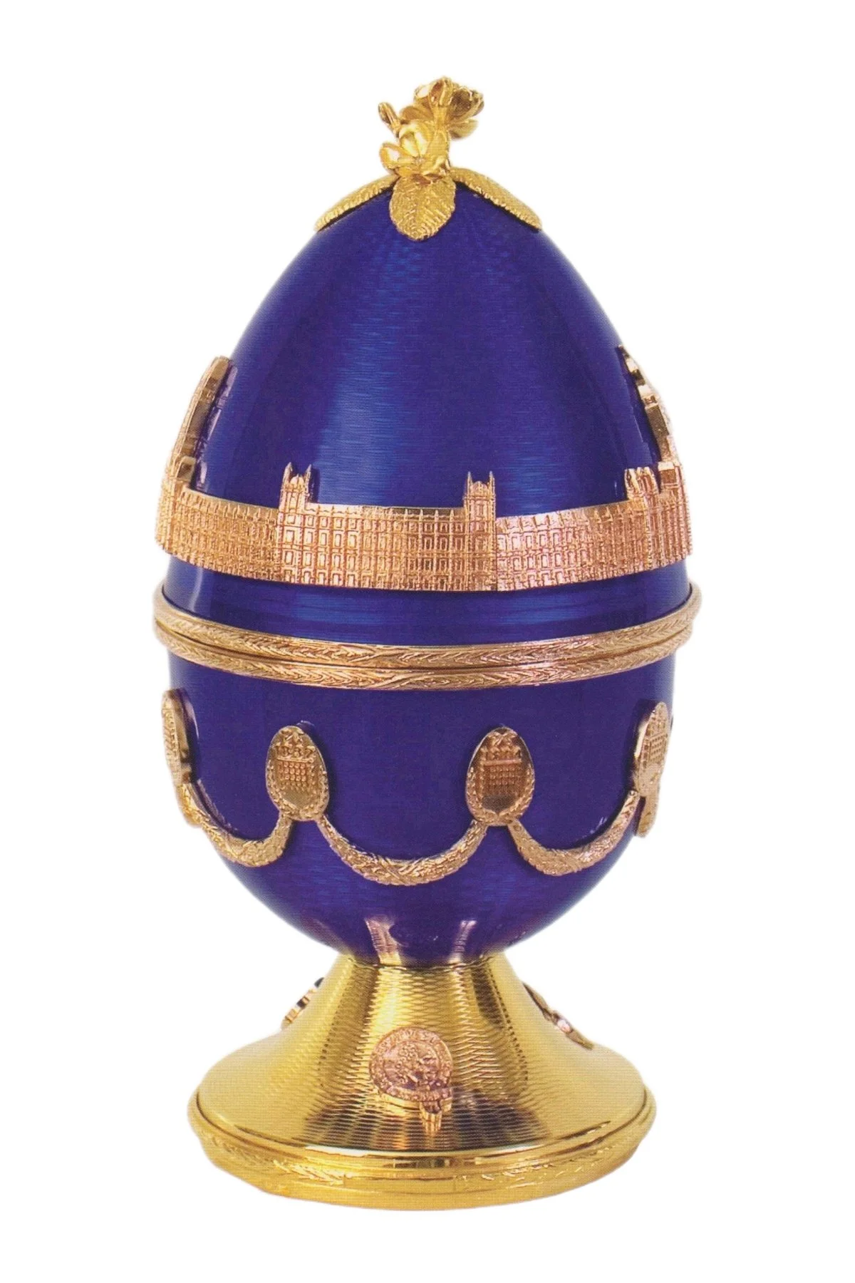 With Passion and Pride egg creation by Theo Fabergé celebrating craftsmanship and artistic excellence.