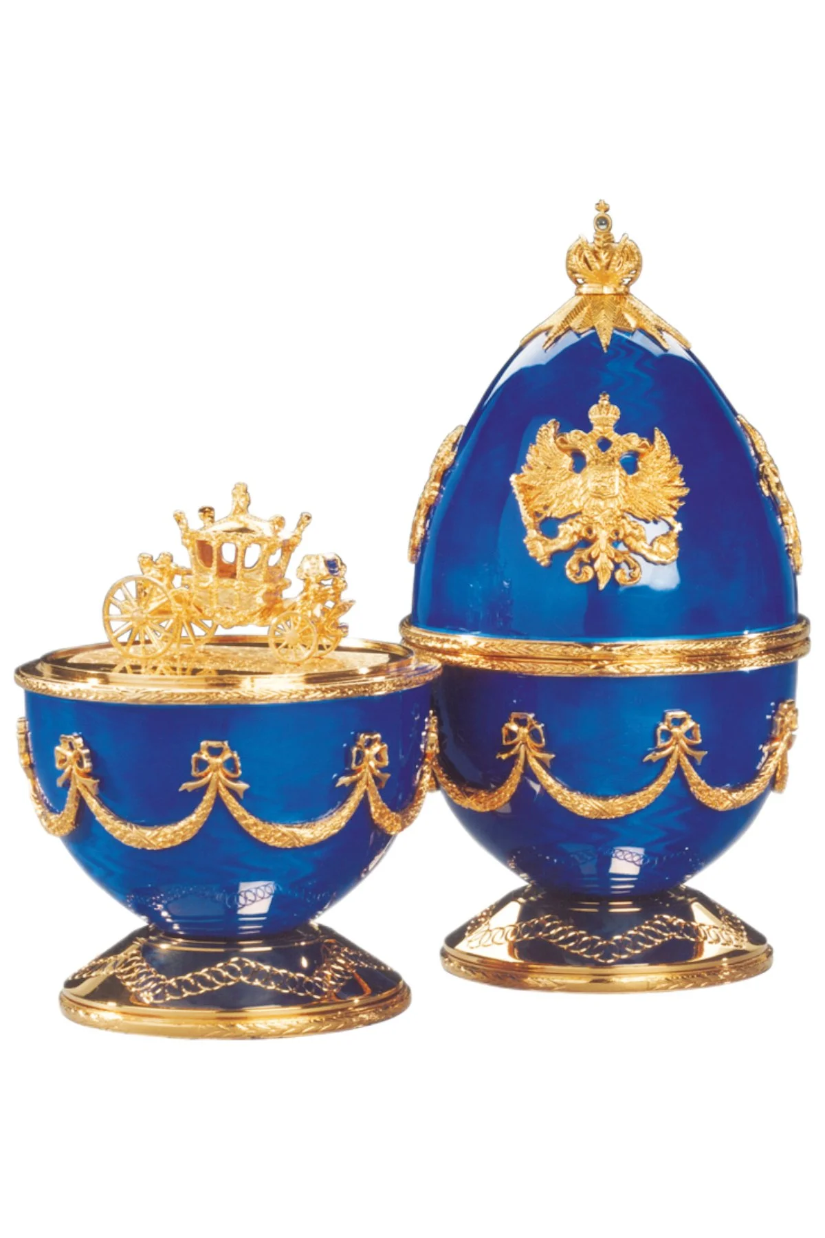 The Celebration Egg by Theo Fabergé, shown from the front.