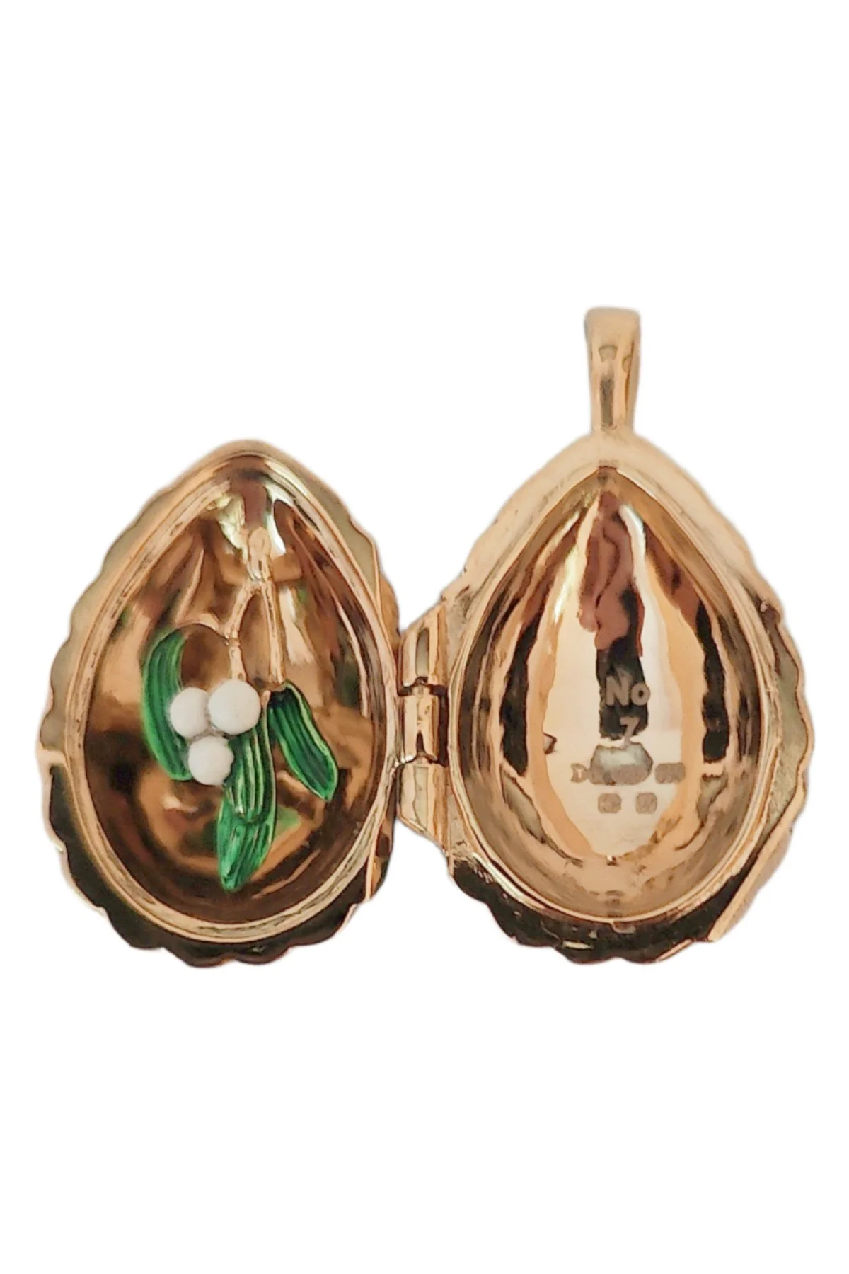 Passion Pendant TFPS961 open to reveal its handcrafted surprise.