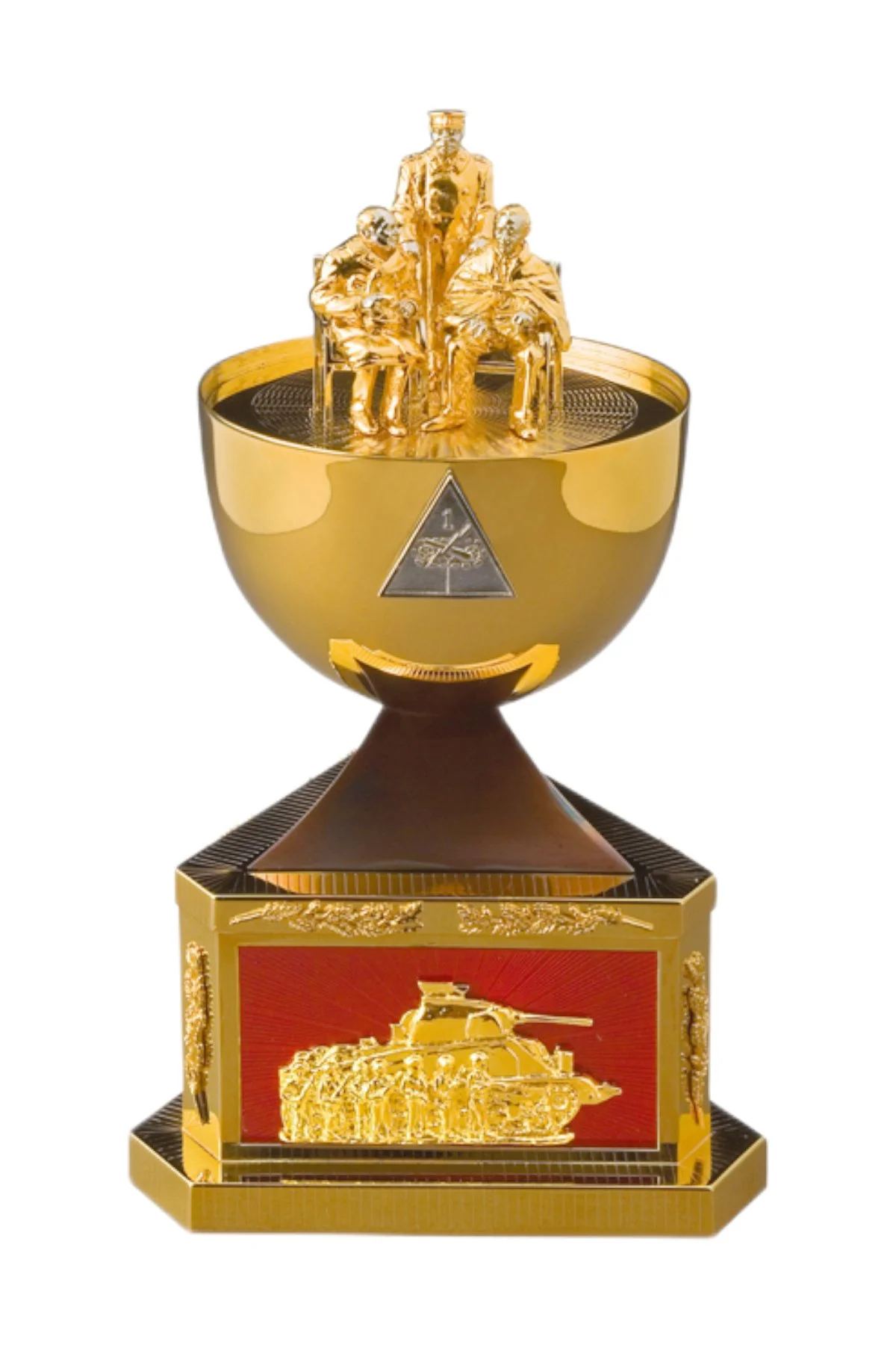 Victory Egg open to reveal its handcrafted surprise.