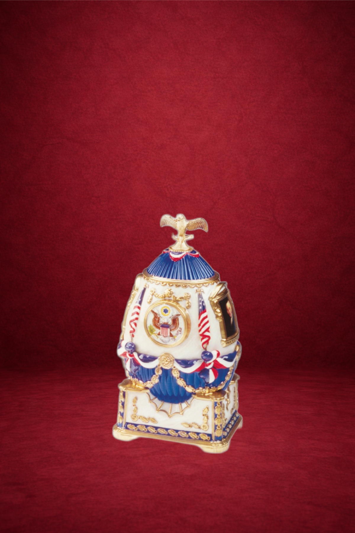 White House Egg creation by Theo Fabergé commemorating the historic Battle of Trafalgar.