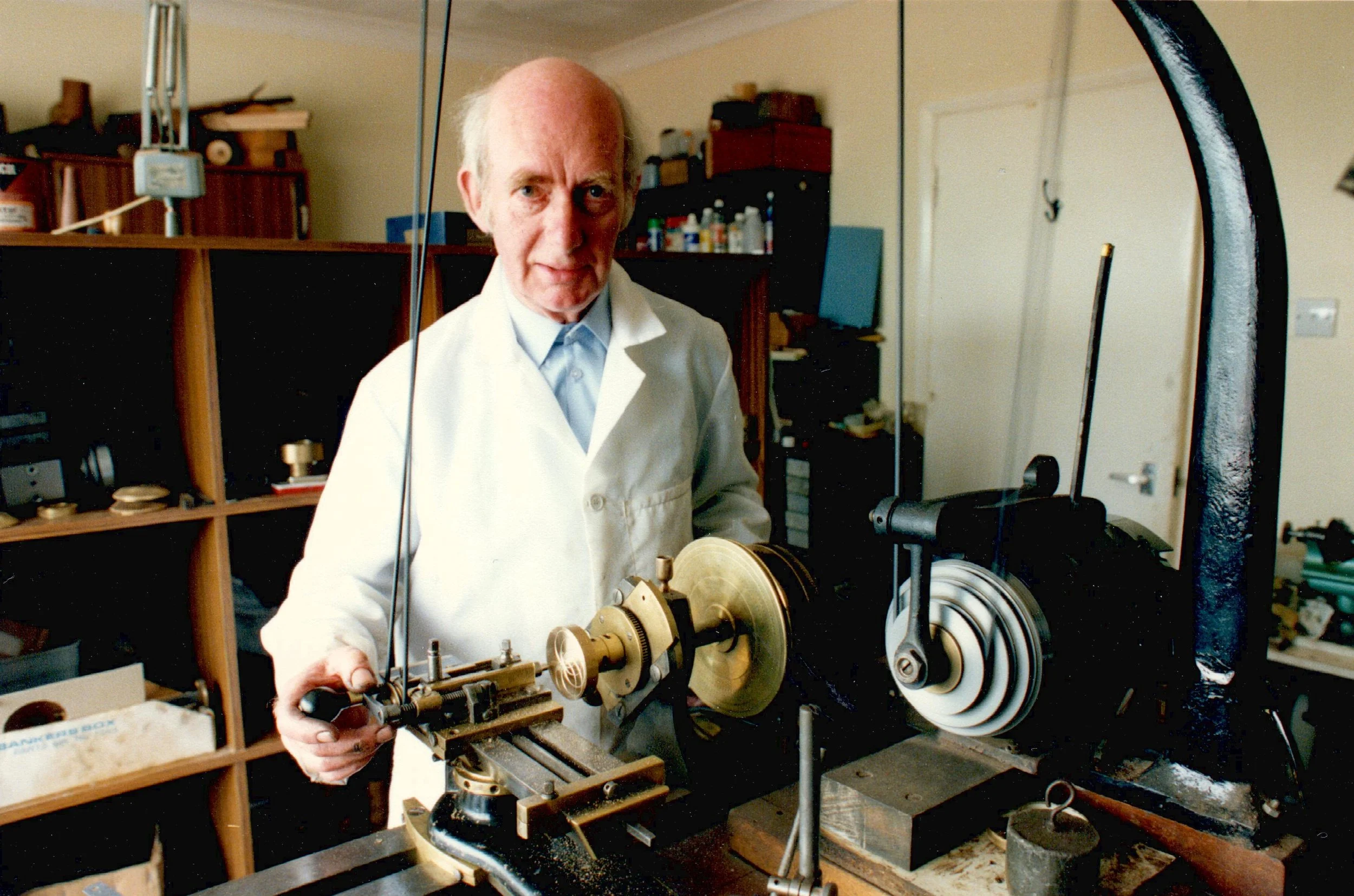 Theo Fabergé in his workshop