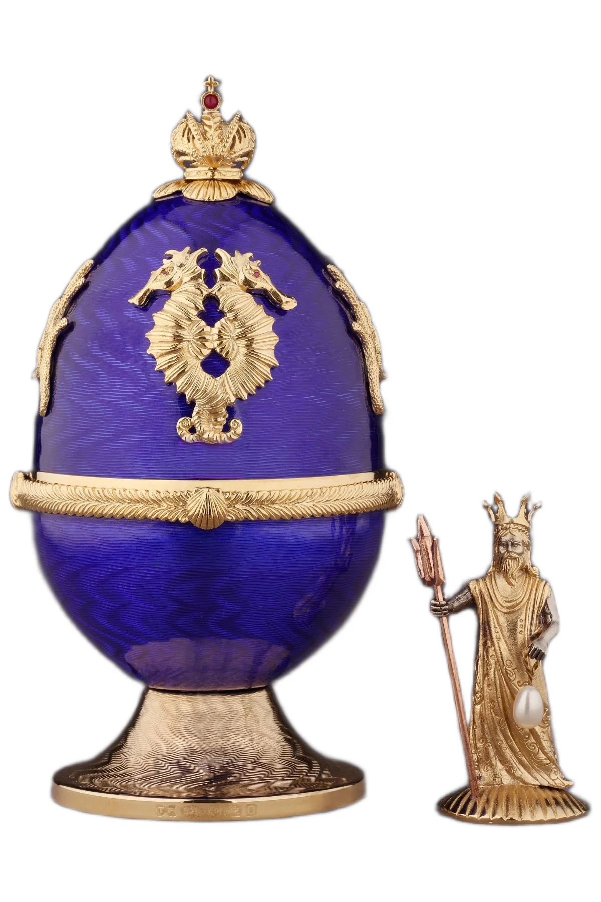 King of the Oceans egg creation by Theo Fabergé inspired by maritime themes and oceanic imagery.