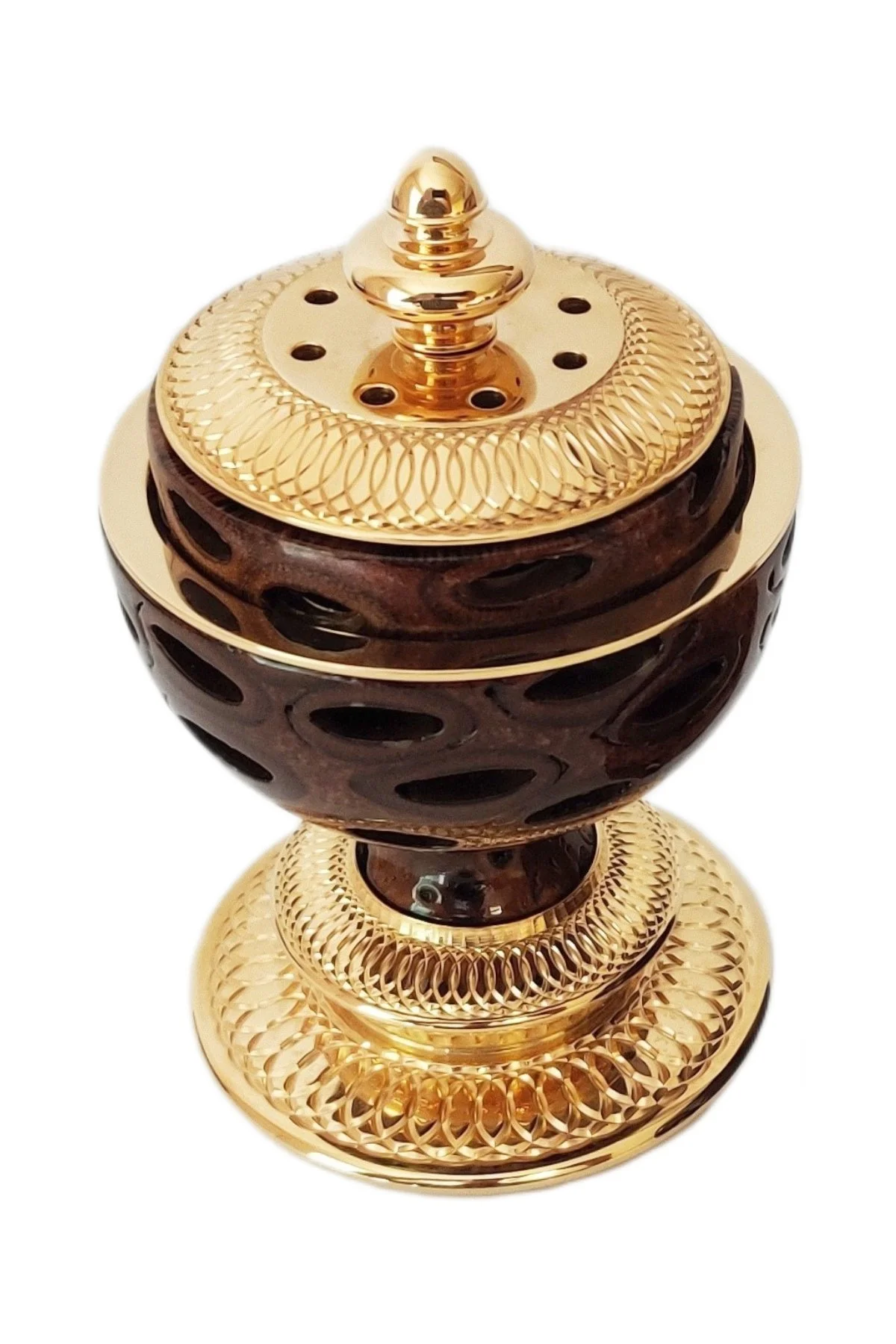 Grand Duke Egg open to reveal its handcrafted surprise.