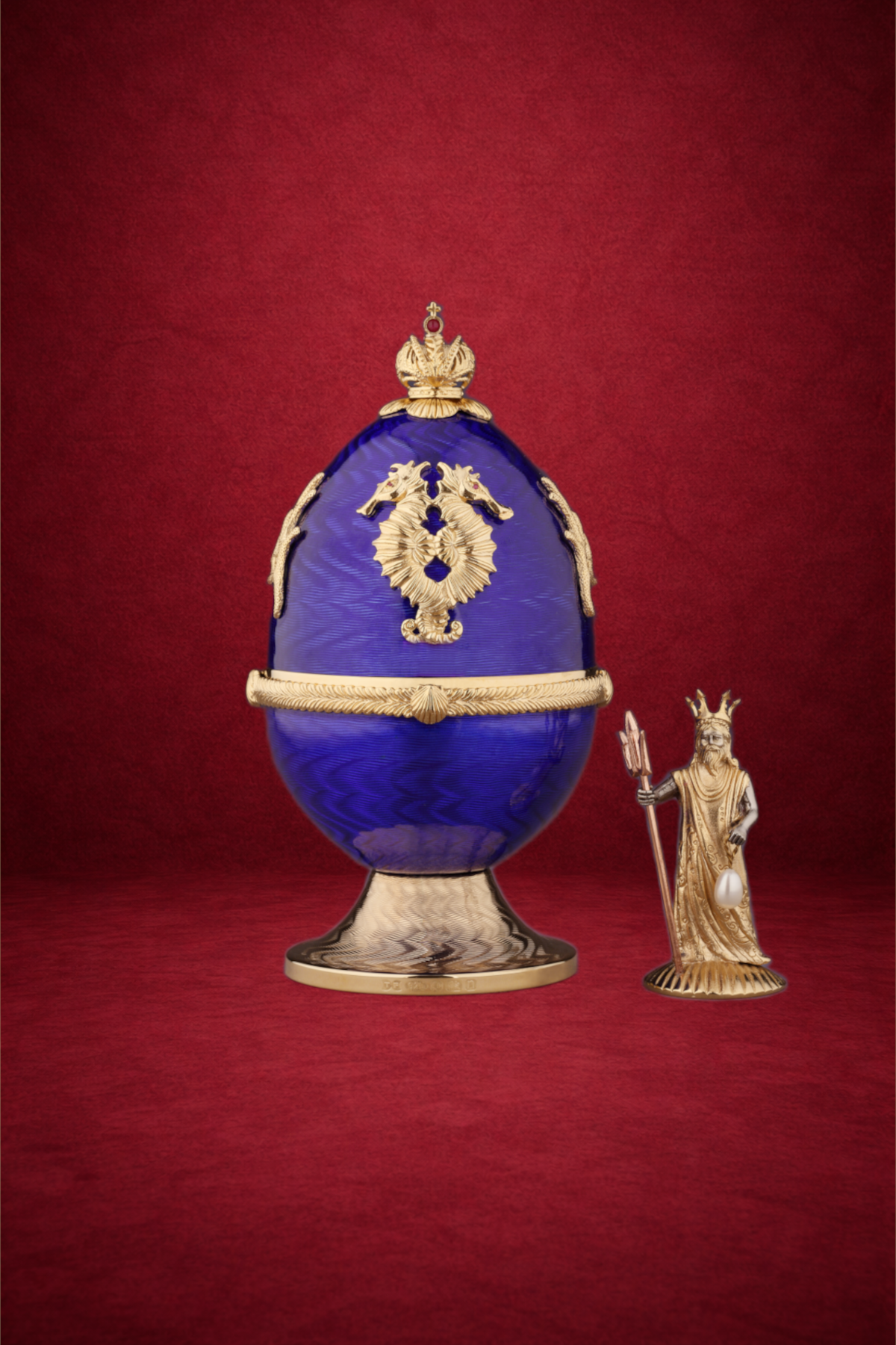 King of the Oceans egg creation by Theo Fabergé inspired by maritime themes and oceanic imagery.