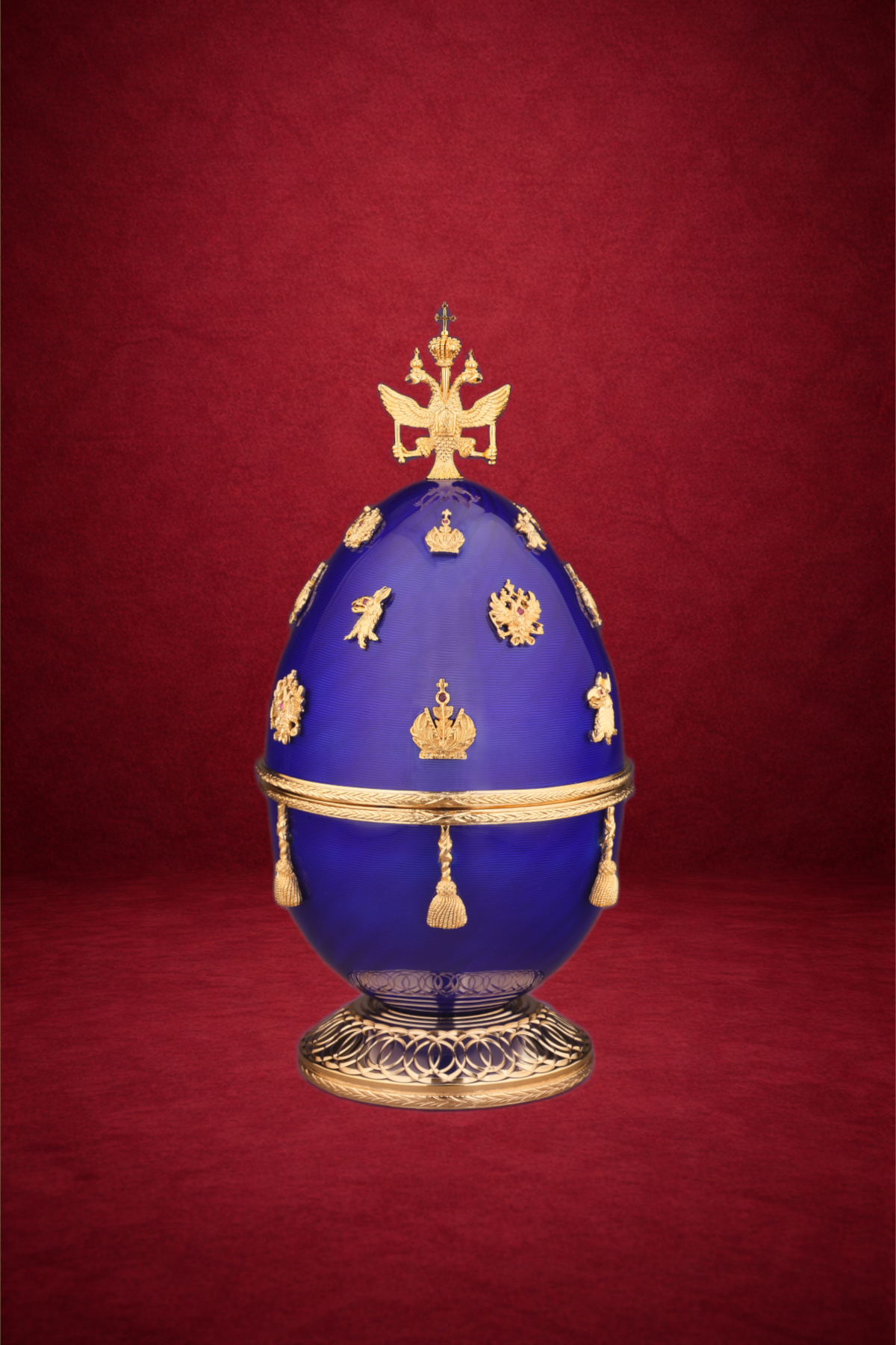 Romanov Quadricentenary egg creation by Theo Fabergé commemorating 400 years of the Romanov dynasty.