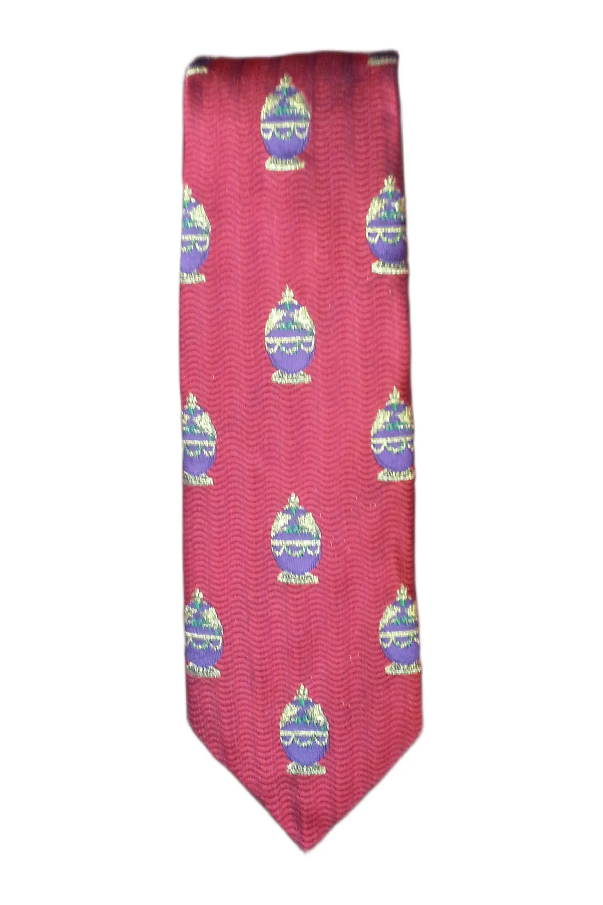 Red Bird Of Paradise Tie, an original Theo Fabergé creation in silk.