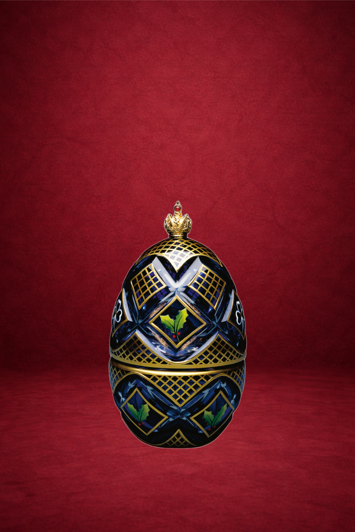 Winter Egg creation by Theo Fabergé inspired by the State Hermitage Museum and Russian imperial artistry.