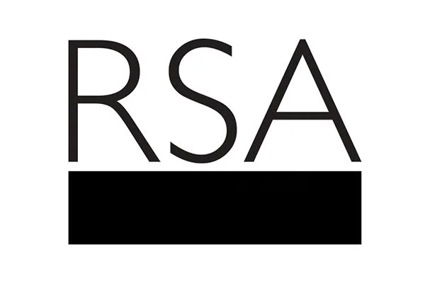RSA logo with the letters RSA above a black rectangular bar.