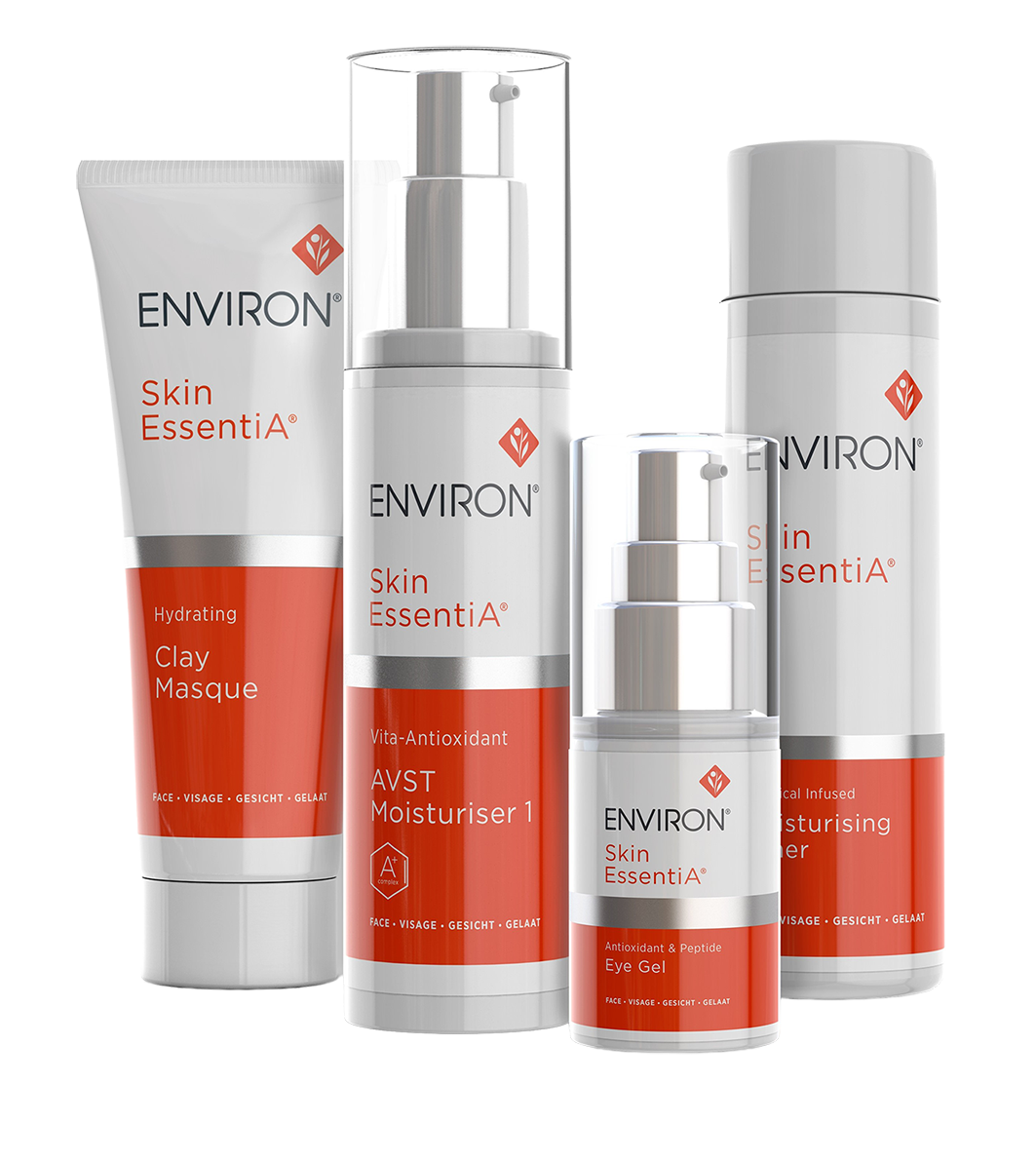 Environ Skin EssentiA skincare products used for Environ facials in Mortimer, Berkshire