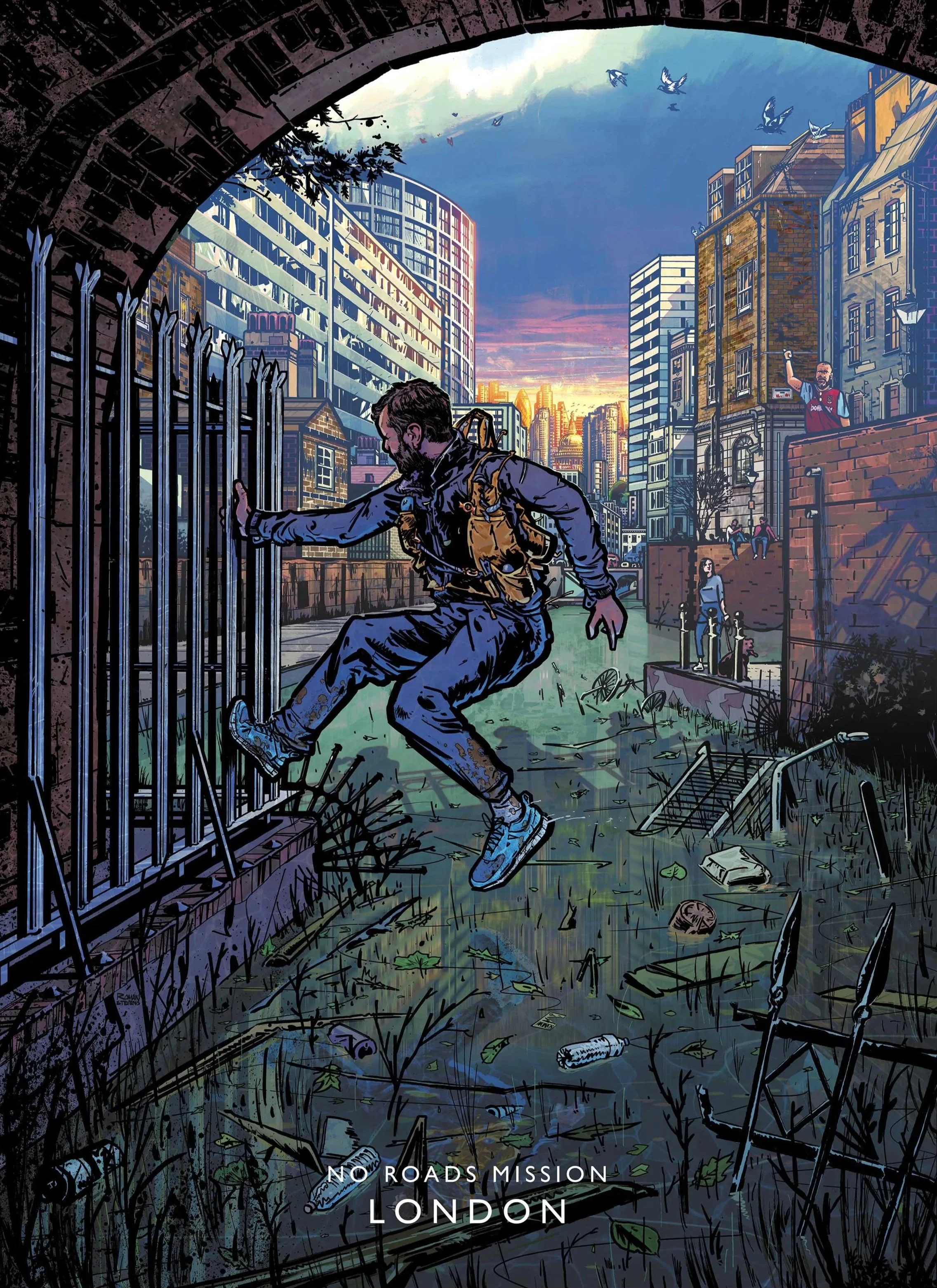 Roman Stevens Geowizard poster illustration