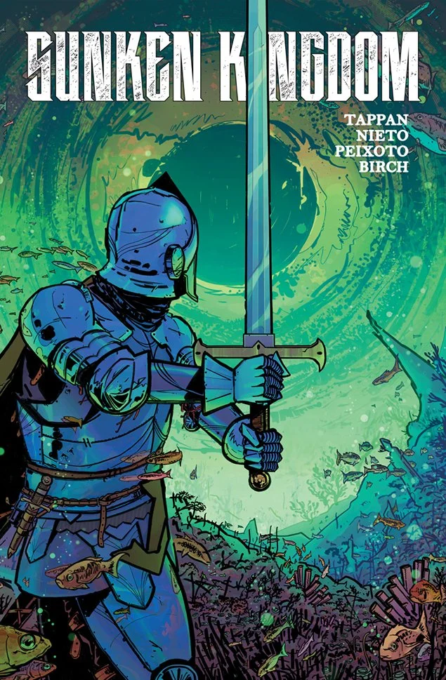 comic cover for 'sunken kingdom'