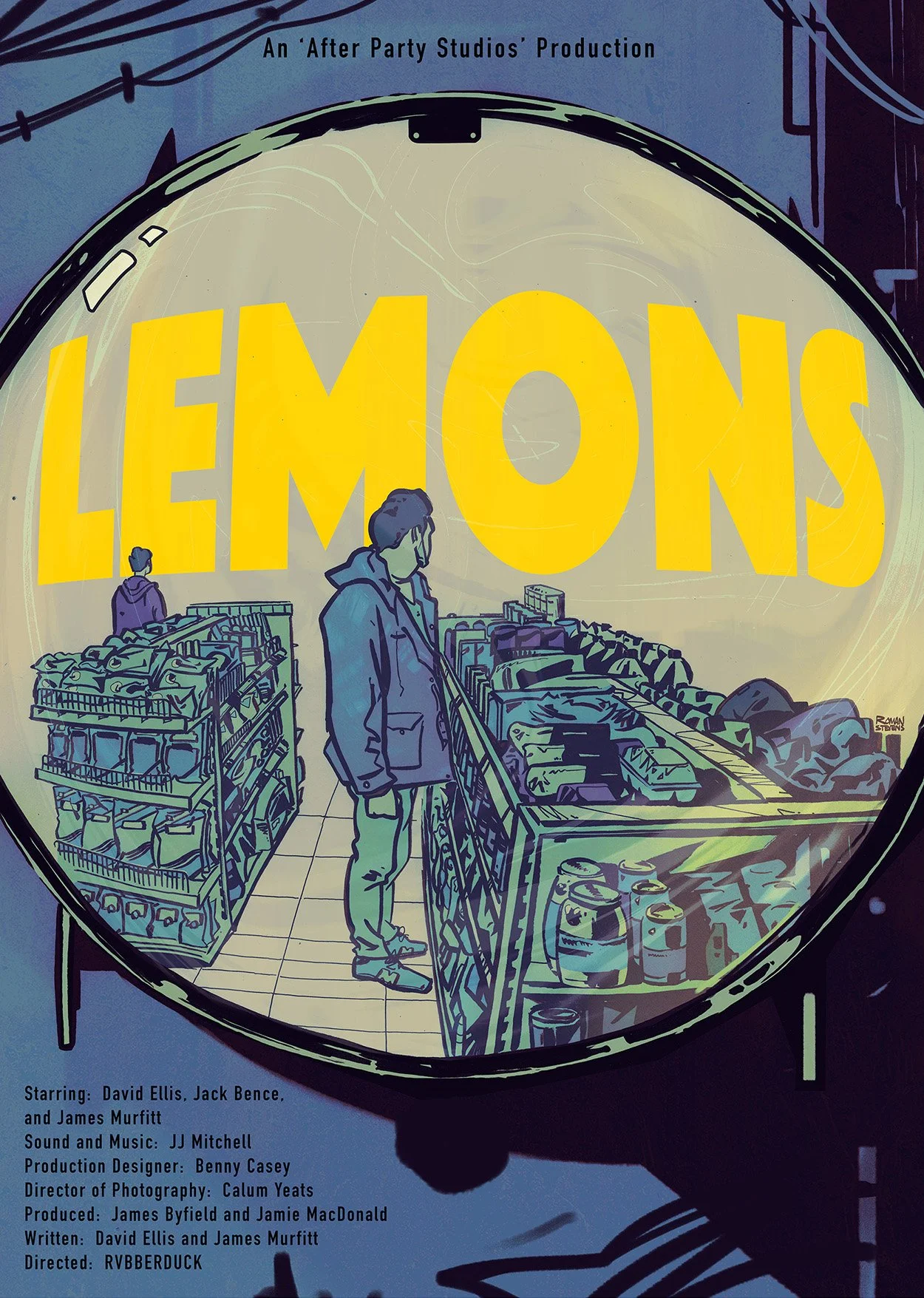 'lemons' film poster for ben doyle + afterparty studios