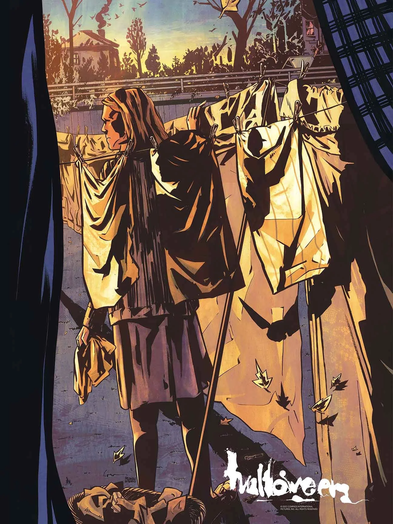 'halloween' illustration for printed in blood's official halloween artbook