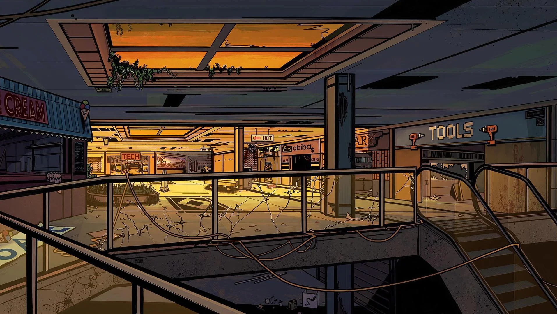 Roman Stevens Zero Sievert loading screen illustration 