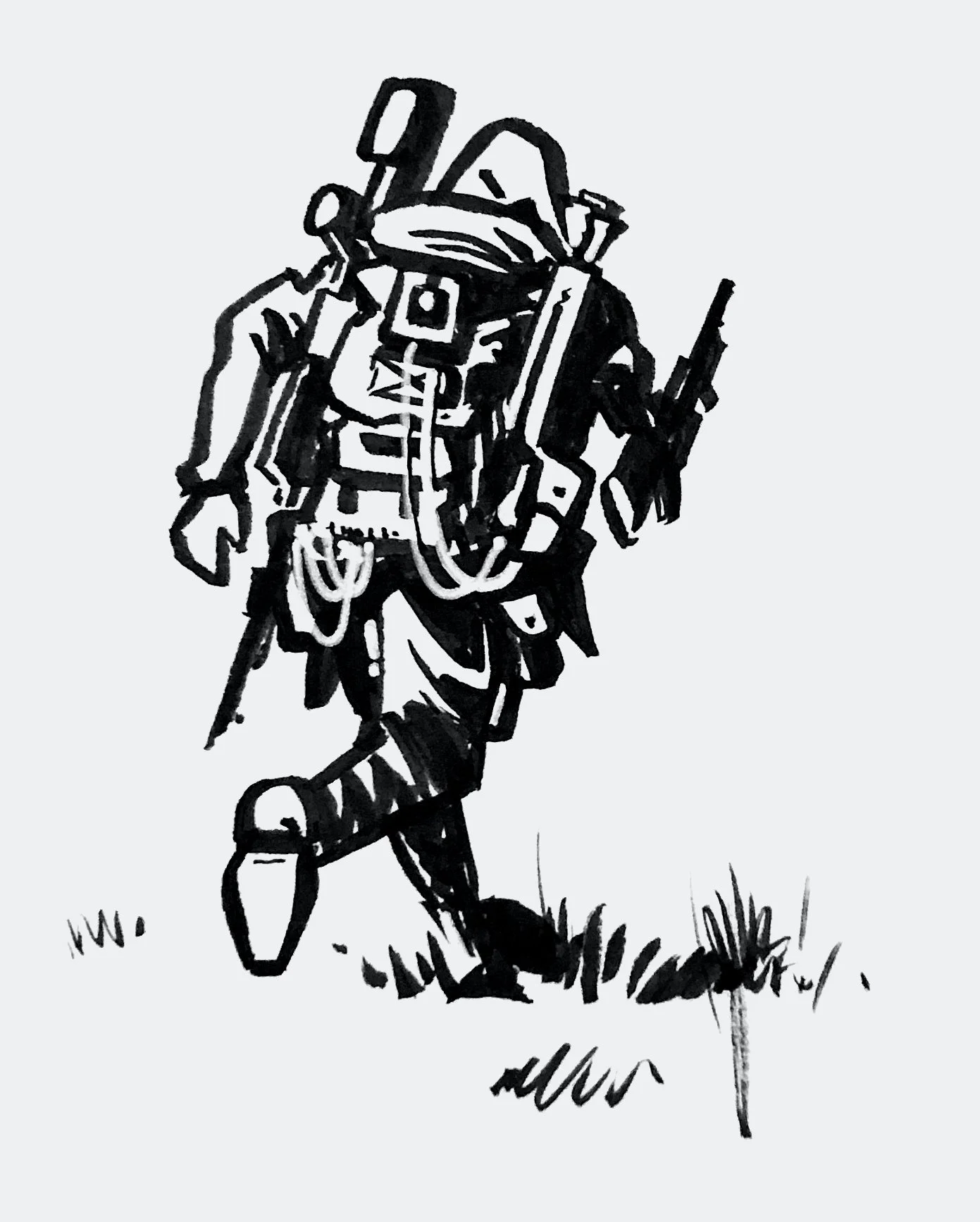 Roman Stevens Zero Sievert key-art illustration