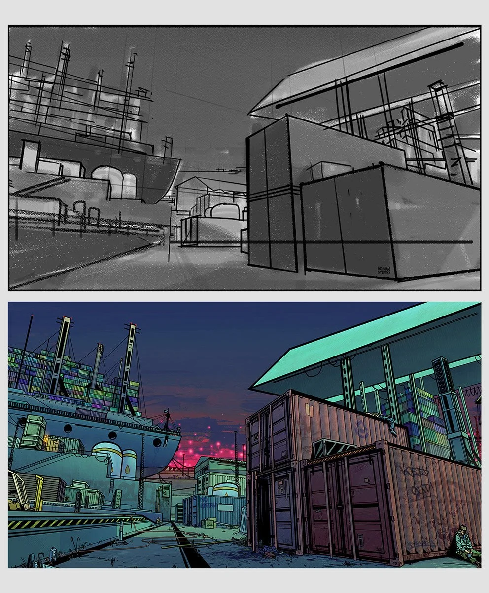 Roman Stevens Zero Sievert loading screen illustration 