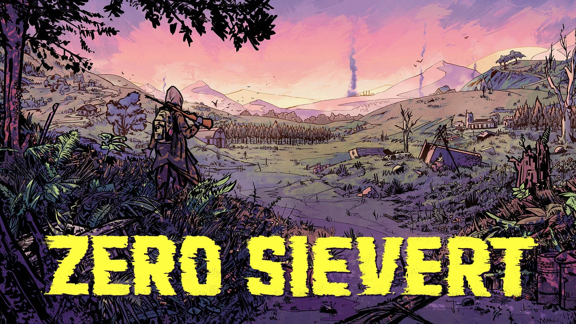 Roman Stevens Zero Sievert key-art illustration 