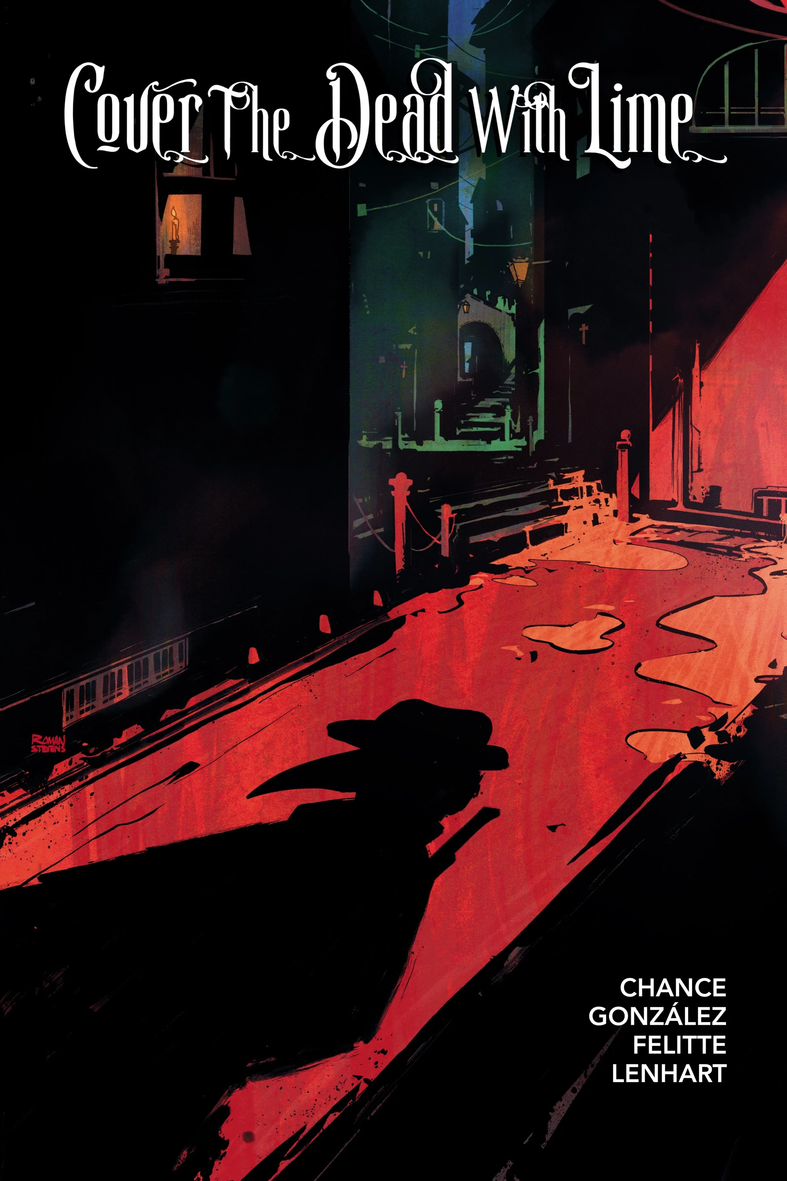 comic cover for 'cover the dead with lime'