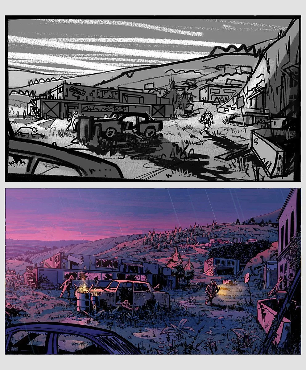 Roman Stevens Zero Sievert loading screen illustration 